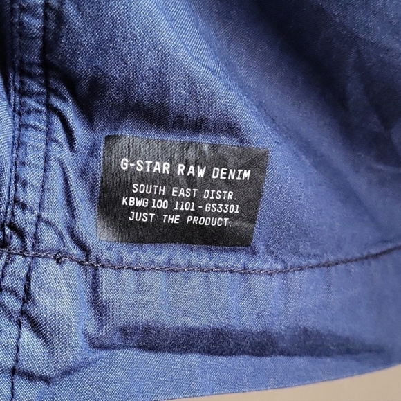 NWOT G-Star Raw Denim A-Line Chambray Nautical Halter Top - Picture 5 of 12